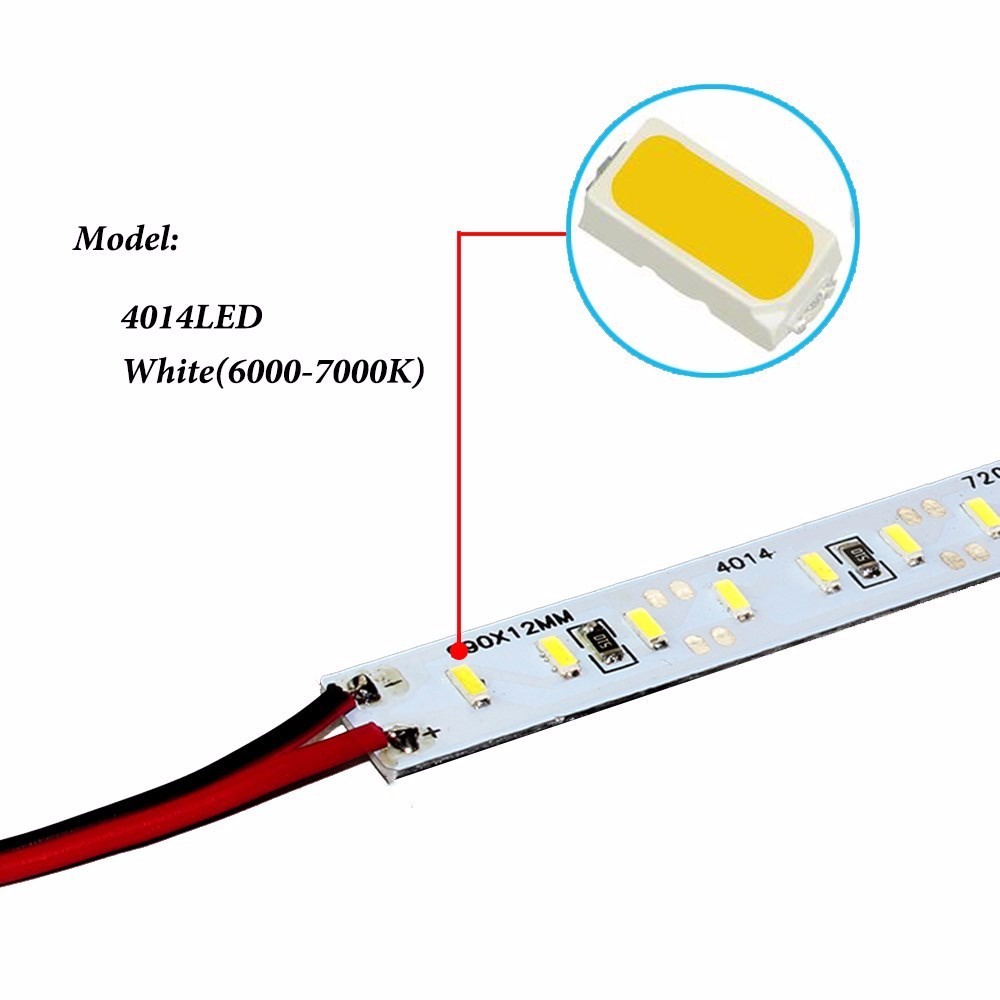 Tira De Led 4014 12v 14w 50cm Branco Frio — imagem 2 de 2