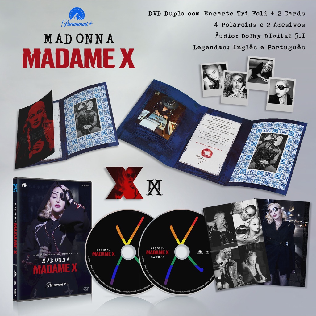 Quinto crisis Propuesta alternativa Blu-ray + DVD Madonna - Madame X Tour 2 Discos / Paramount+ LEGENDADO |  Shopee Brasil