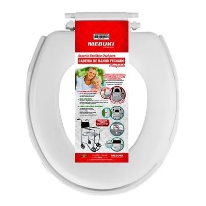 Assento Sanitário Fechado Para Cadeira De Banho