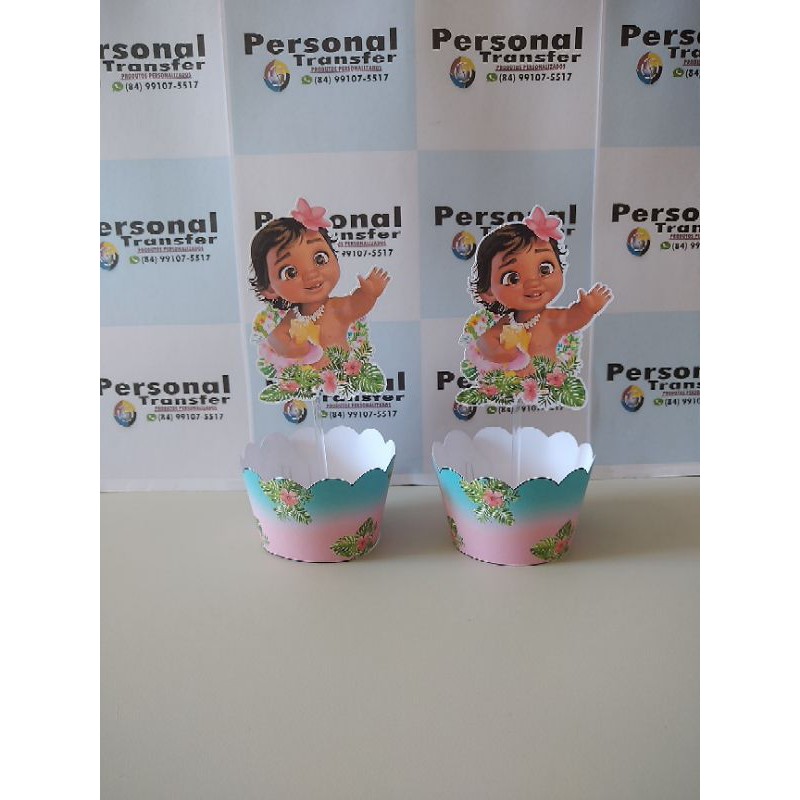 Saia P Cupcake Moana Baby Com 10 Unidades Shopee Brasil