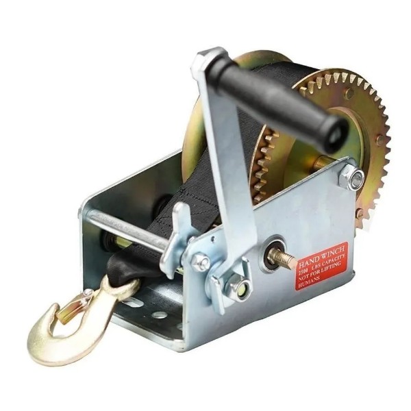 Guincho Manual Catraca 2500 Libras P/ Carreta Barco Lancha (2 velocidades de recolhimento)