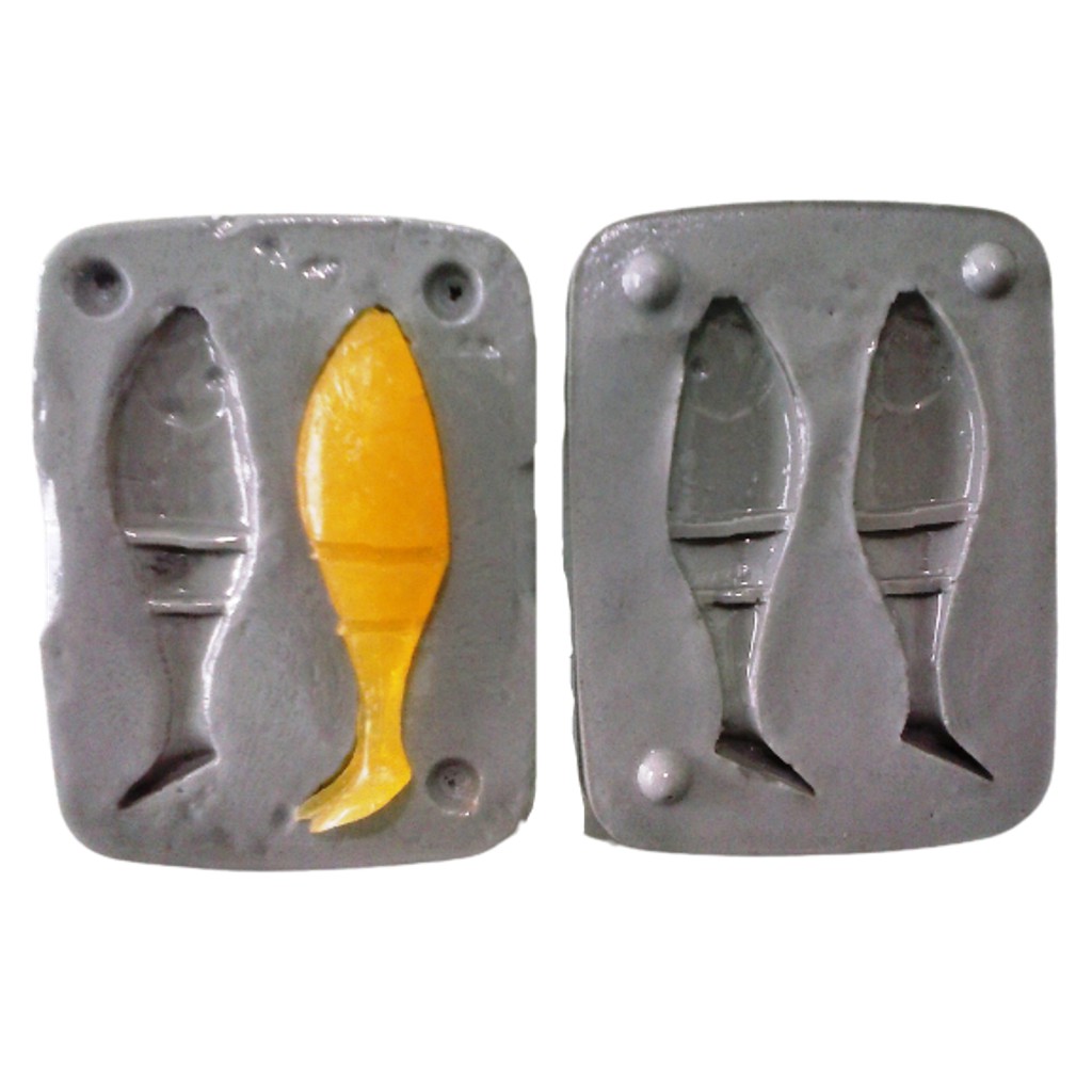 Forma Molde Para Fazer Isca Artificial Shad de Silicone Lambari 6cm Para Pesca