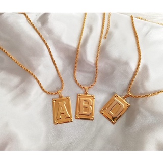 Colar Com Letra Inicial Nome Pingente Folheado a Ouro 18k 48cm Dourado Feminino Corrente Cordão Baiano