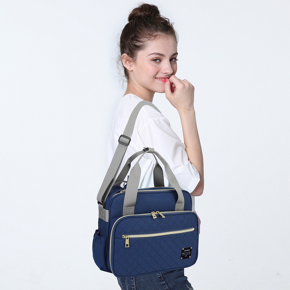 Bolsa Maternidade Lequeen Bebê Impermeável Com Bolso Térmico - Mom & Baby