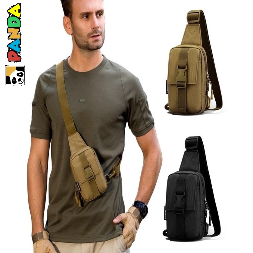 Bolsa Transversal Tática Masculina Peito Shoulderbag