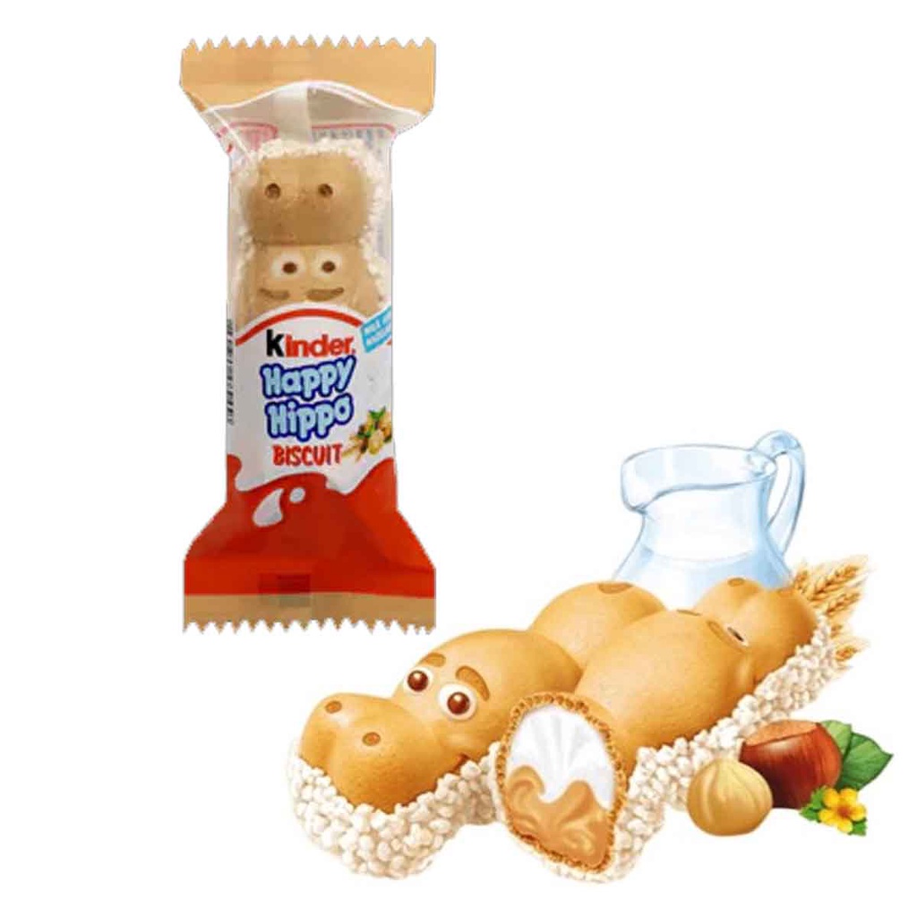 Kinder Happy Hippo Hazelnut - 20,7g - Biscoito Wafer em formato de ...