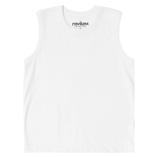 Regata Básica Infantil Masculina Rovitex Kids Branco