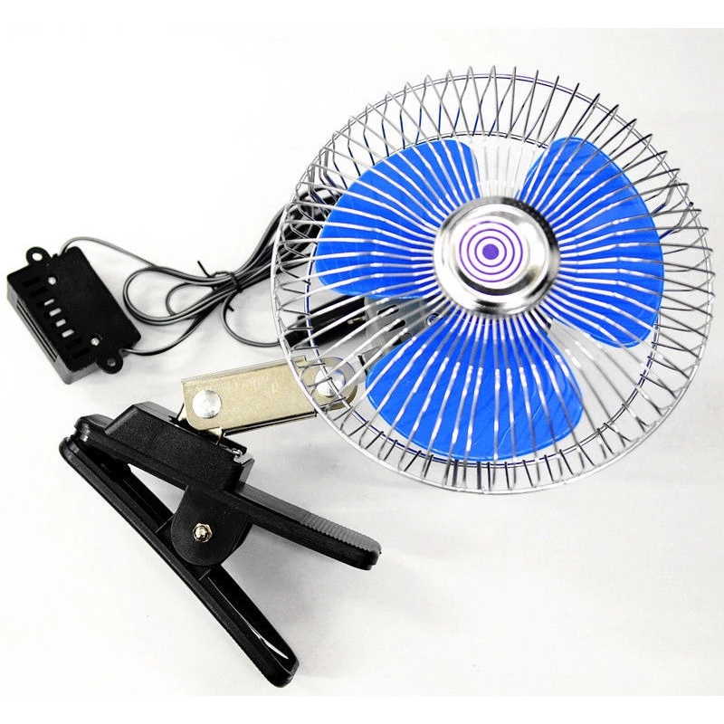 Ventilador para carro 12/24V Ventilador de clipe de veículo automotivo