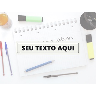 Adesivo Personalizado Monte Seu Texto 25x5 cm #2