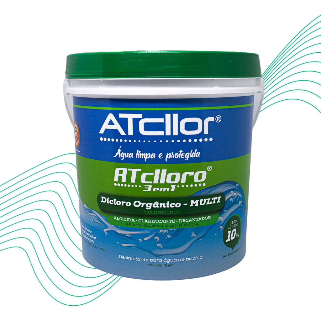 Cloro Multiação 10Kg Limper Para Piscina Attclor