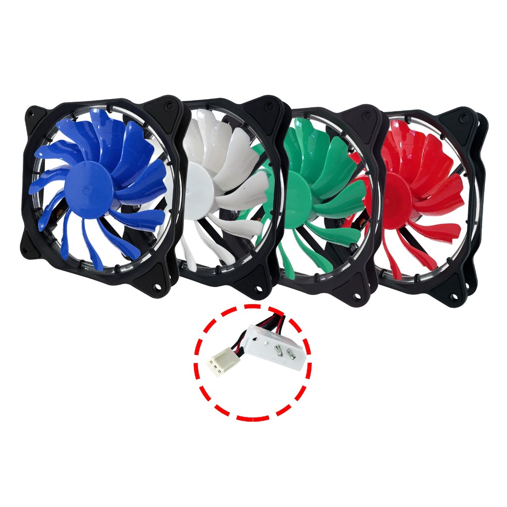 Cooler Fan Colorido C/14 Led 6 Cores 120mm 12cm Gabine Ventilador em Oferta na Shopee