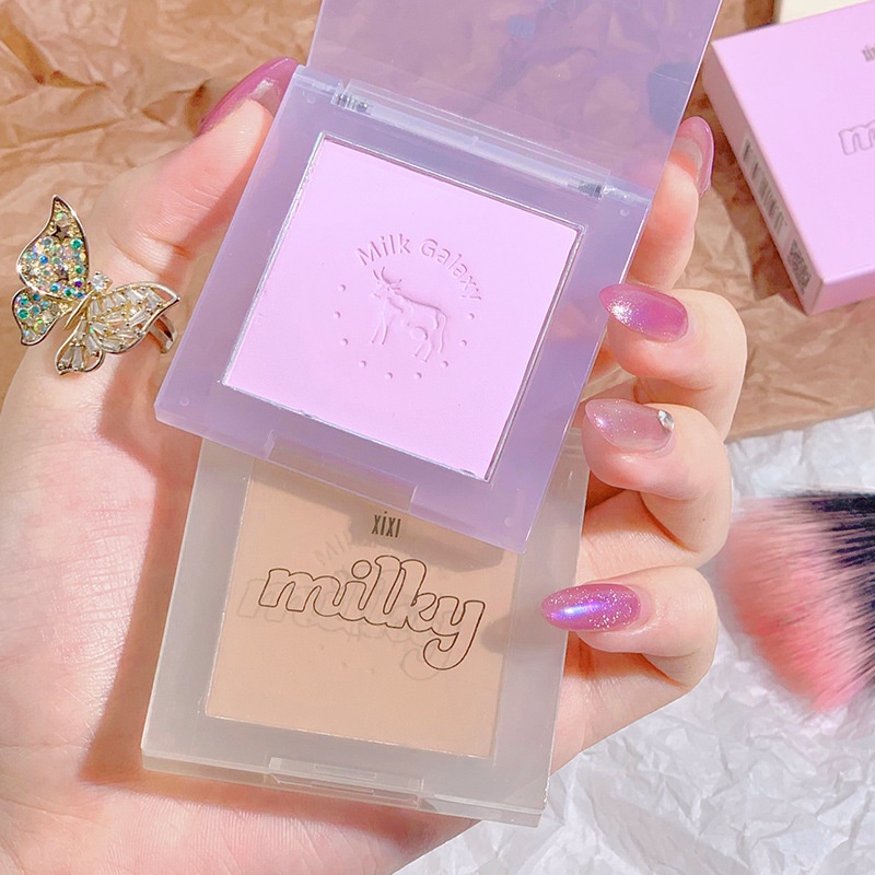 XiXI Paleta De Blush Monocromática Perolada Fosco/Contorno Facial/Feminina Para Maquiagem/Cosméticos
