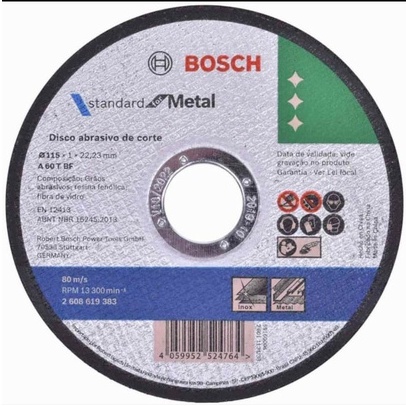 Disco de Corte Aço e Inox 4.1/2' X 7/8' Bosch