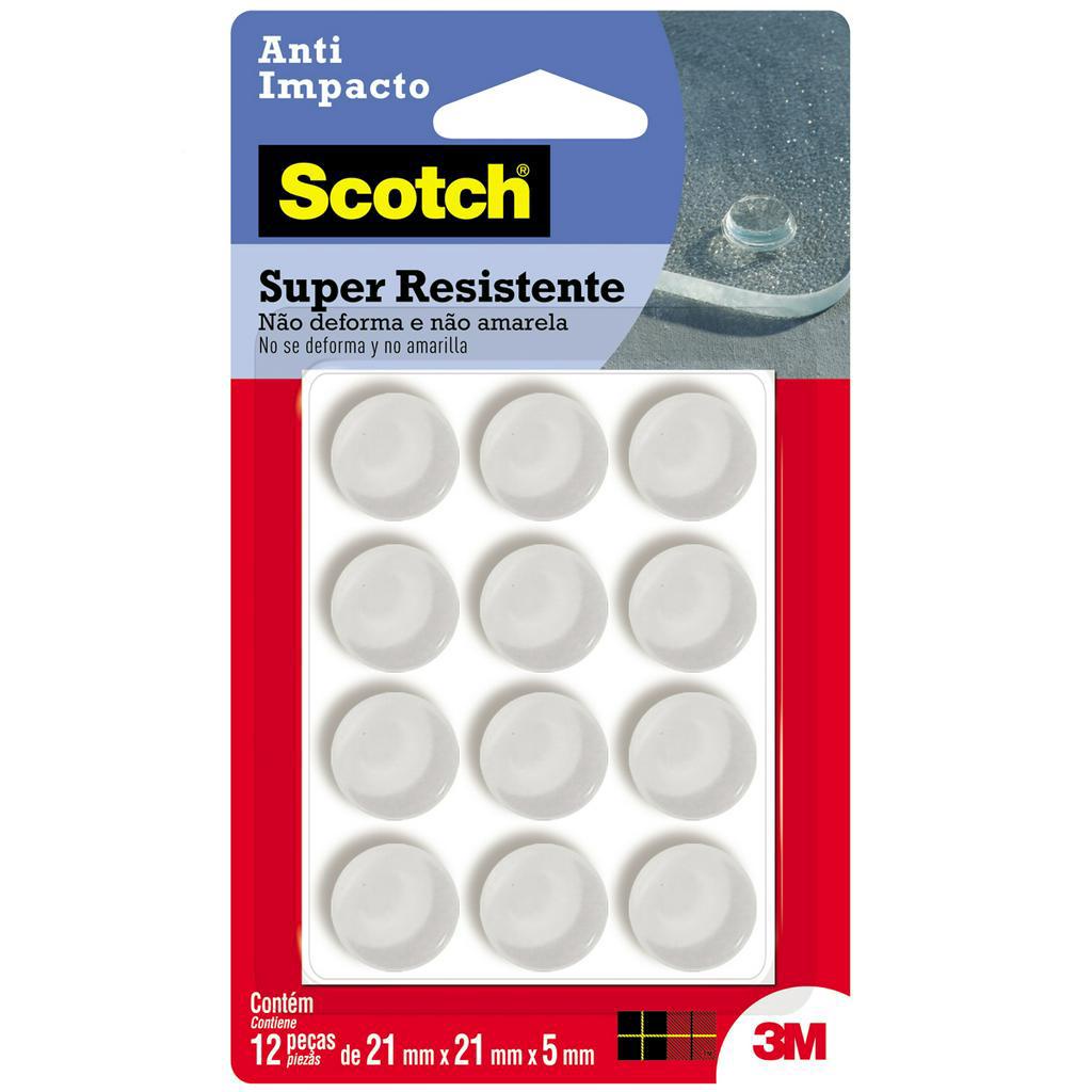Protetor Anti-Impacto 3M Scotch Extra Grande 12Pç Redondo Transparente em Oferta na Shopee