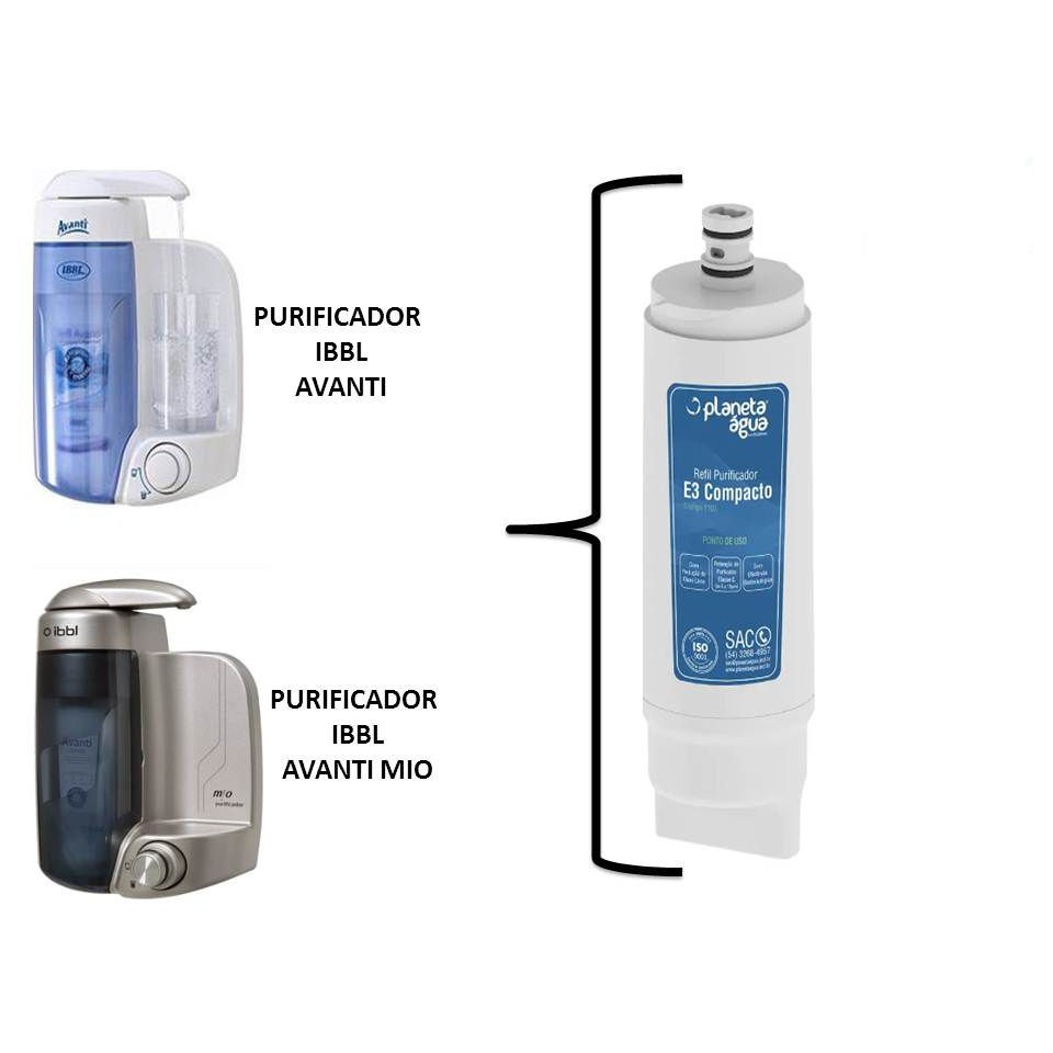 Filtro Refil Para Purificador De Água Avant e Mio IBBL