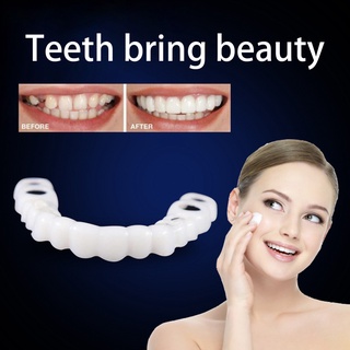 GL 1 Par Capa De Dente Falso De Silicone Superior Para Dentes Falsas Snap On Smile Envio Imediato/Cuidado Oral/Cosméticos