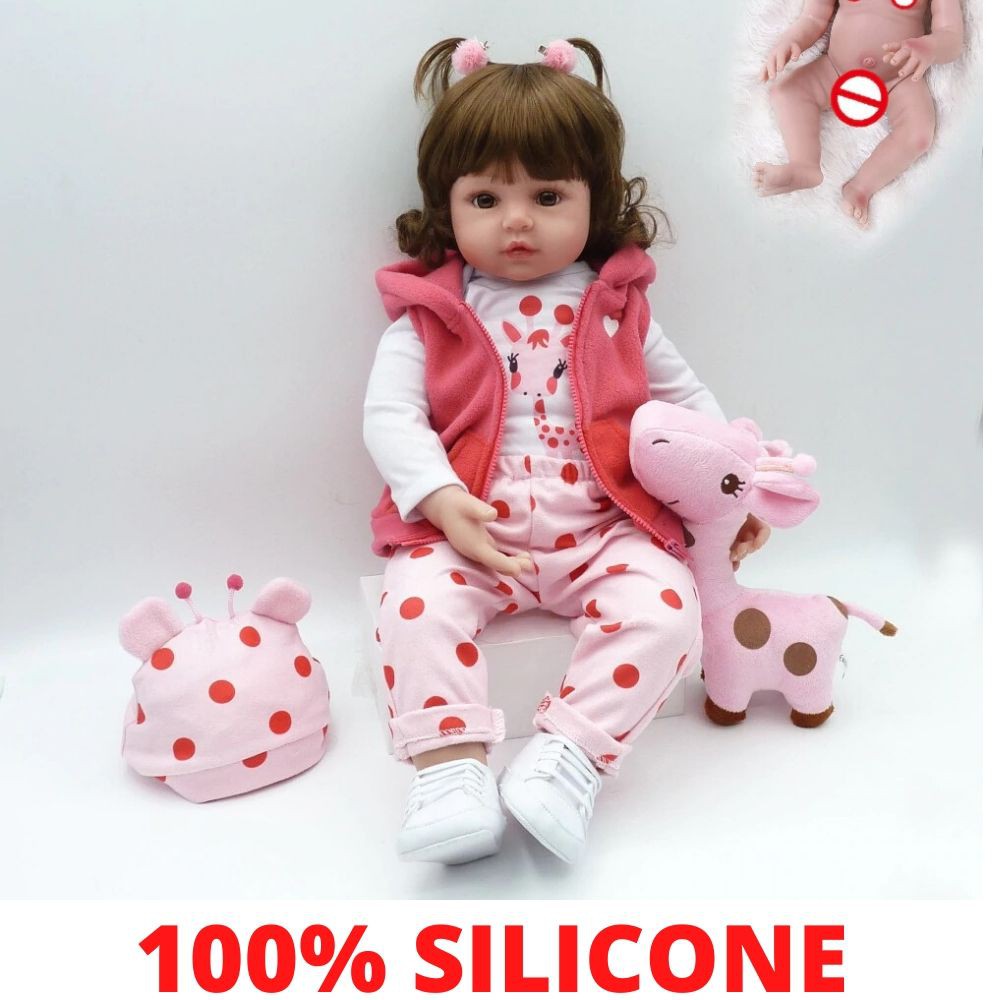 Boneca Bebe Reborn Girafinha 100 De Silicone Super Realista Barata Na Caixa Pronta Entrega Shopee Brasil