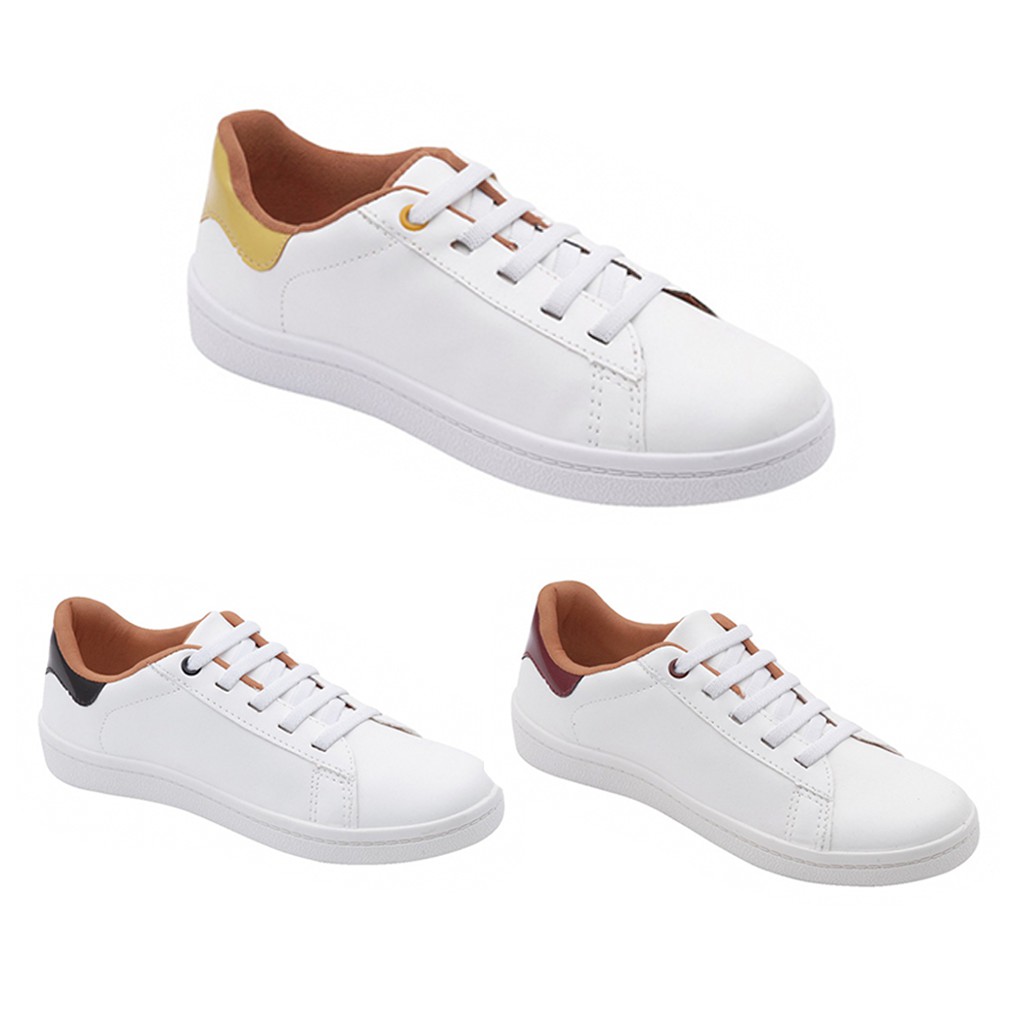 tenis de couro sintetico