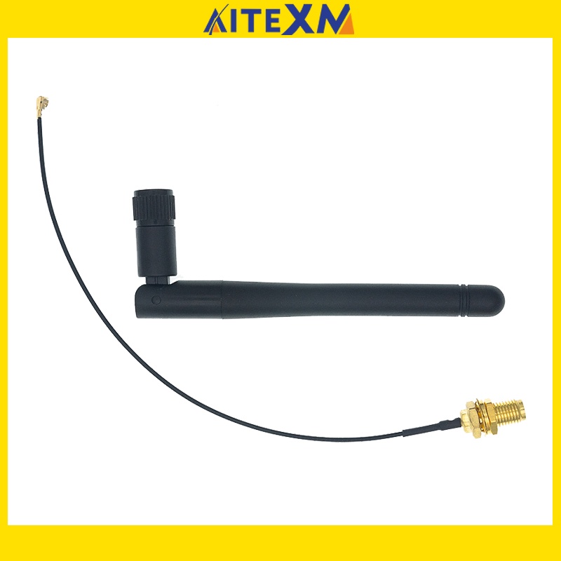 Antena 2.4G Dobrada , Módulo Wi-Fi Compatível Com Bluetooth , ZigBee SMA Para Linha De Alimentação IPEX De 2.4GHz