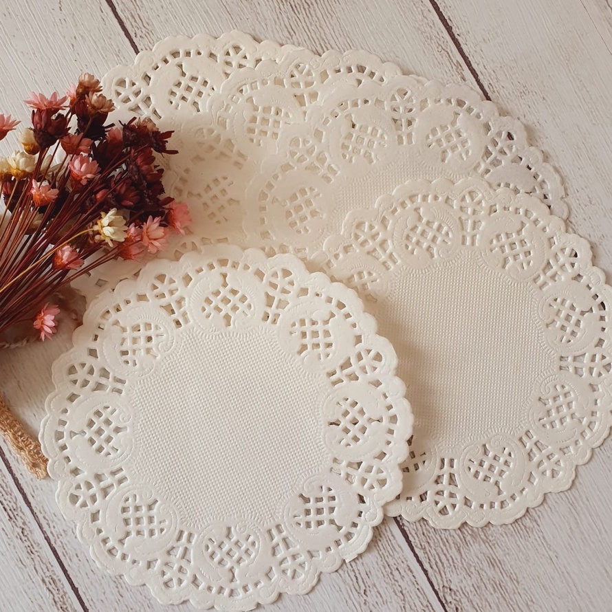 Papel Rendado Redondo 9 a 33,5 cm