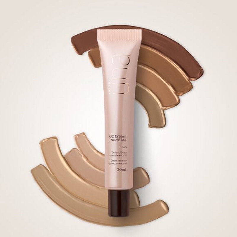 Cc Cream Nude Me Natura Una 30ml Original Várias Cores | Shopee Brasil