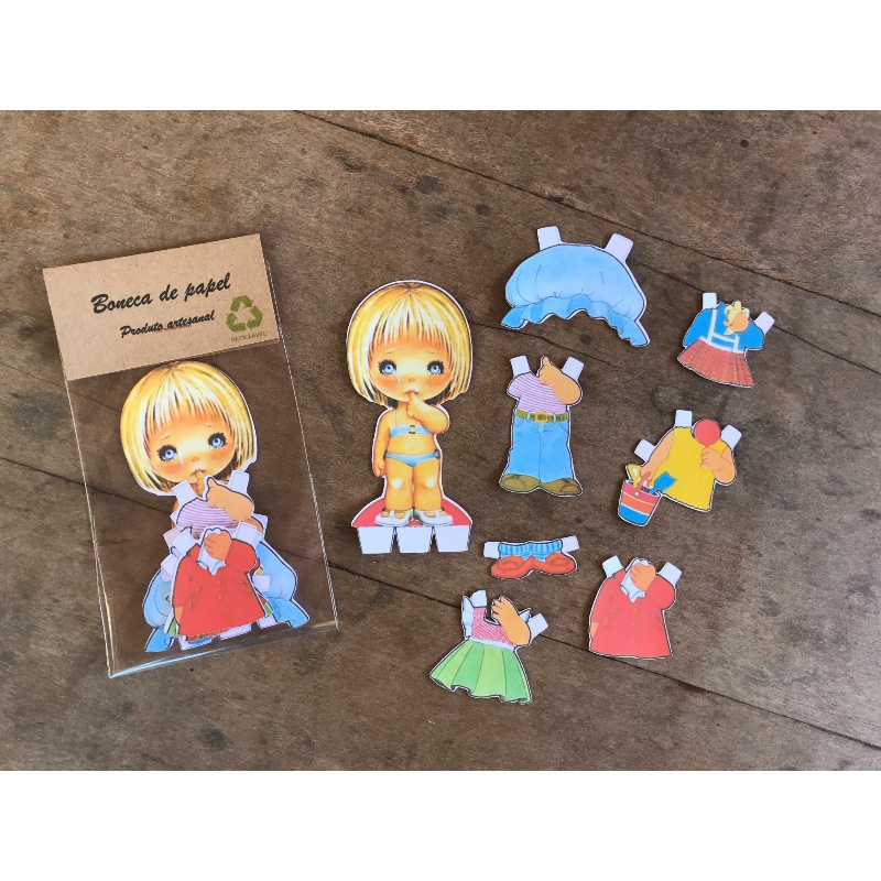 Boneca Papel em Oferta Shopee 2025