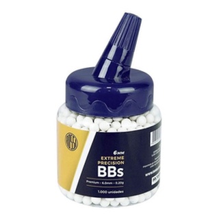 Esferas Plásticas Rossi Para Airsoft Bbs 0.20g 6mm 1.000un
