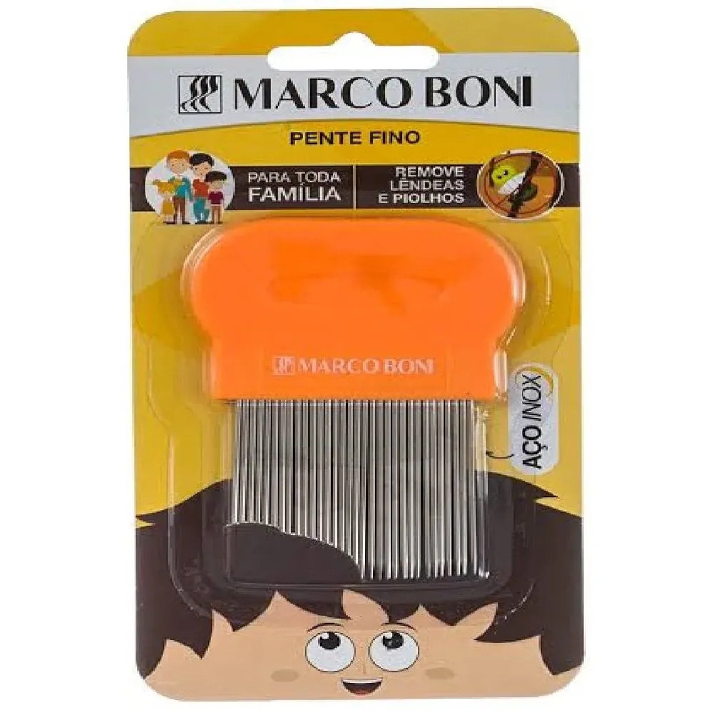 Pente Fino Dentes De Metal Extrator De Piolhos M. Boni | Shopee Brasil