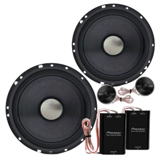 Kit 2 Vias Pioneer 6" Polegadas 200w Rms 4 Ohms C/ Tweeter E Crossover em Oferta na Shopee