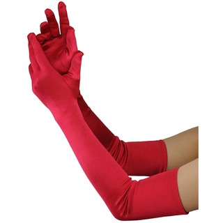 Luva em Lycra (Longa) Feminina Adulto Festa Fantasia