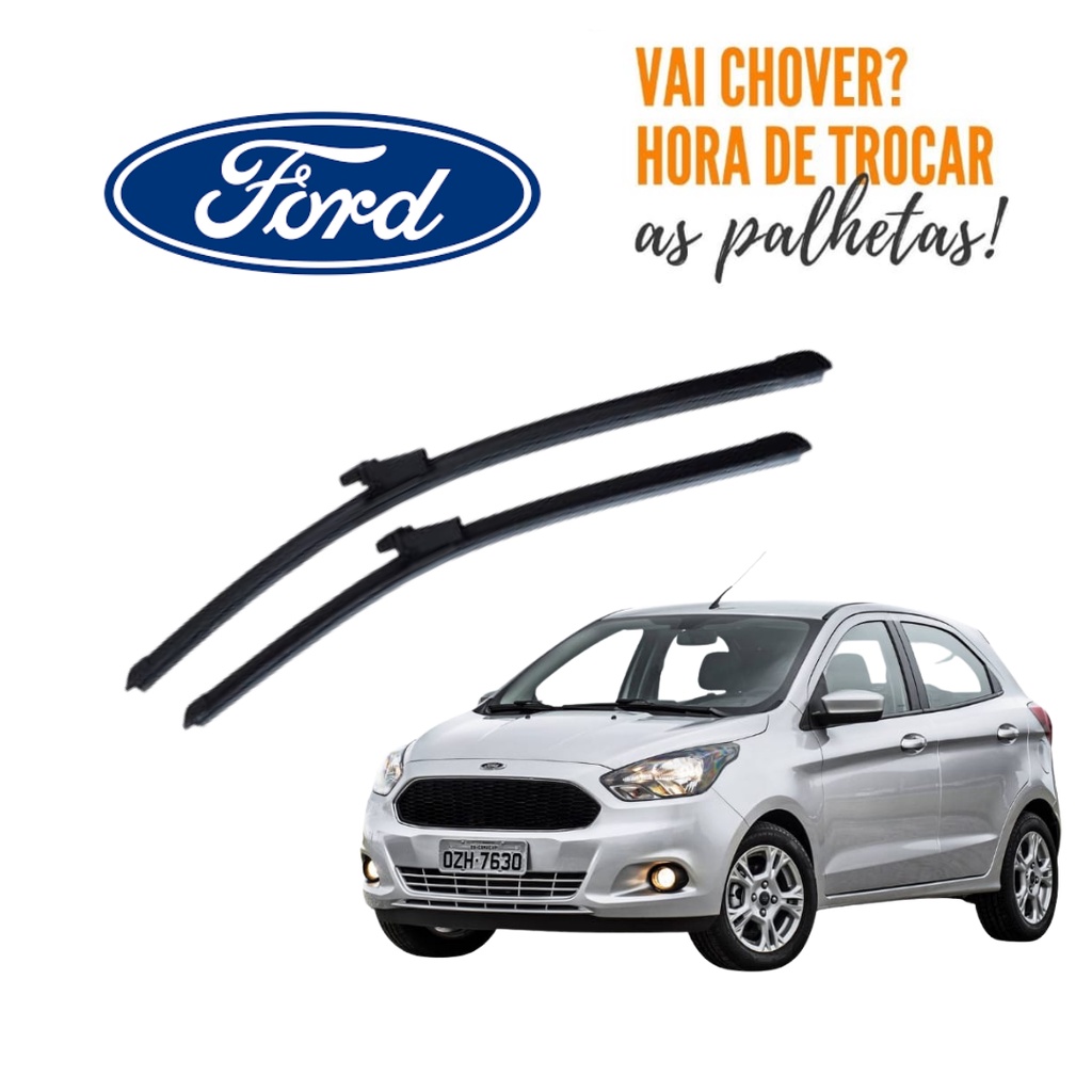 Par Palheta Limpador Parabrisa Dianteiro Ford Ka 2014 2015 2016 2017 2018 2019 2020 em Oferta na Shopee