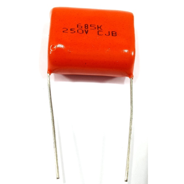 Capacitor Poliester 6m8 250v Laranja - (driver Titanium)