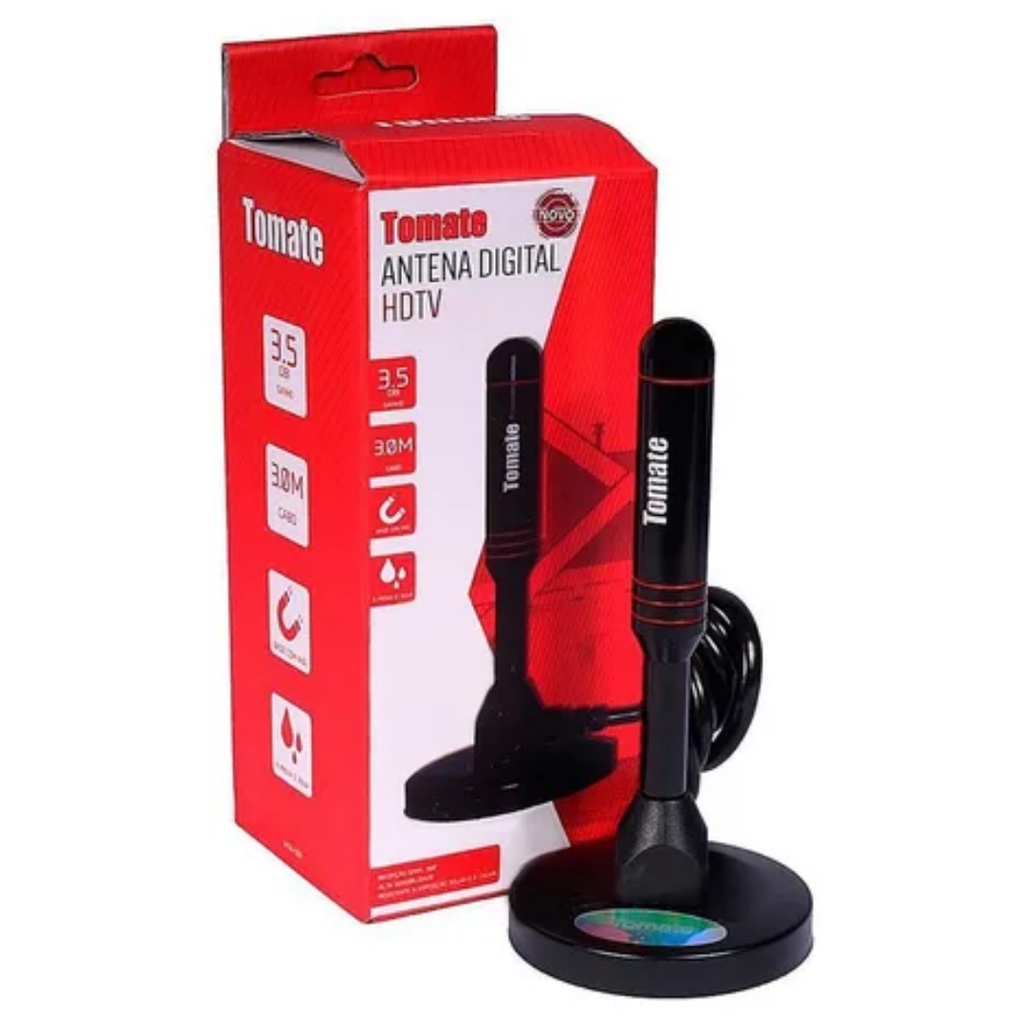 Antena Digital Hdtv Premium 3.5dbi Tomate Mta-3011 3M em Oferta na Shopee