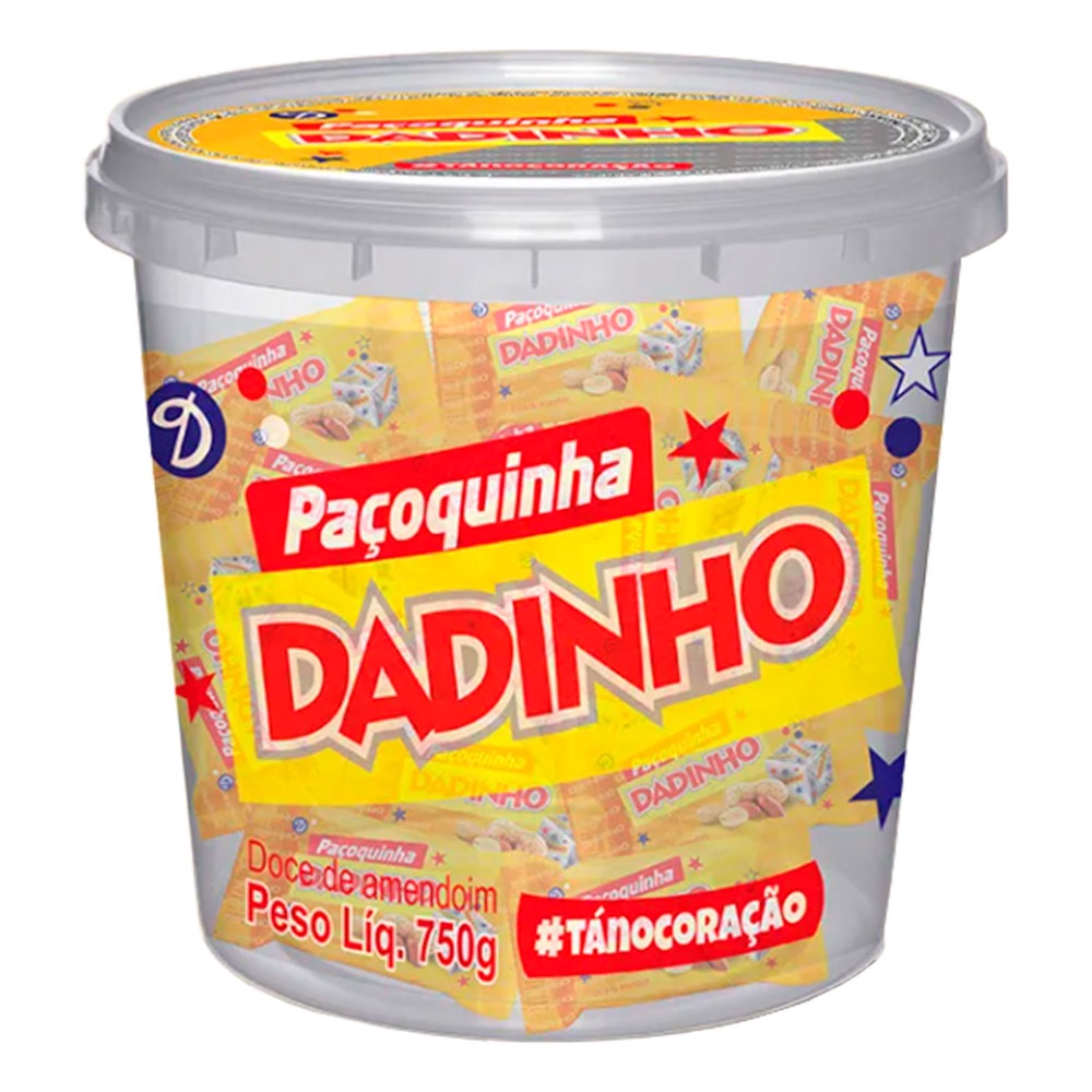 Dadinho Paçoquinha Rolha 750g - Dizioli