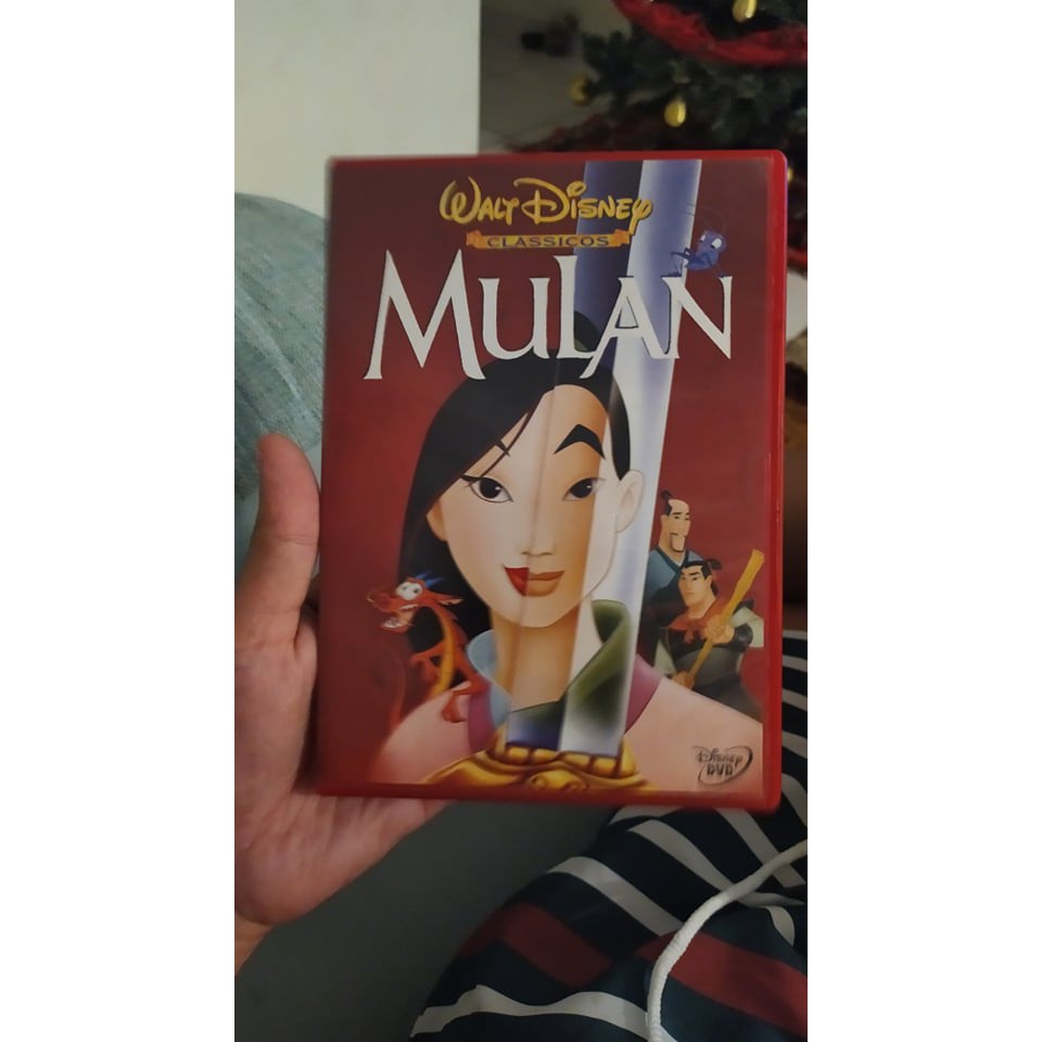 DVD MULAN - 1ª TIRAGEM - EDIÇÃO LIMITADA - RARO - DISNEY - ESTOJO VINHO