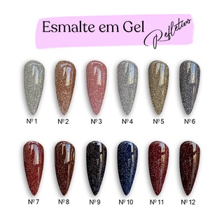 Esmalte Gel Coleção Refletiva - A - Lírio - 12ml