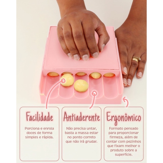 PLACA BOLEADORA ENROLADOR DE DOCES BLUESTAR - COR ROSA BRIGADEIR, BEIJINHO 12G ou 16G OFF (CHOCO) · foto 2