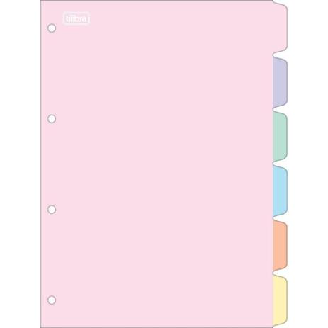 Divisória Para Fichário Colegial Tom Pastel - Tilibra