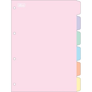 Divisória Para Fichário Colegial Tom Pastel - Tilibra em Oferta na Shopee