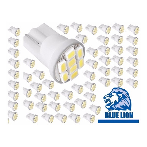 20 Lampada T10 8 Leds Smd Pingo Luz W5w 1026 Automotiva