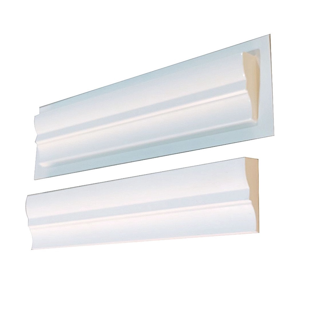 Forma Moldura Rodateto Rodape ABS - MO0001 50x50cm