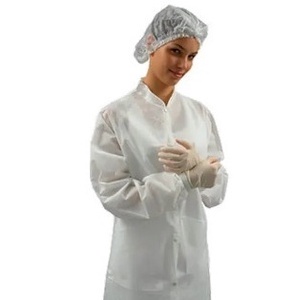 Kit 30 Aventais Descartáveis Jaleco Branco Manga Longa G20 TNT