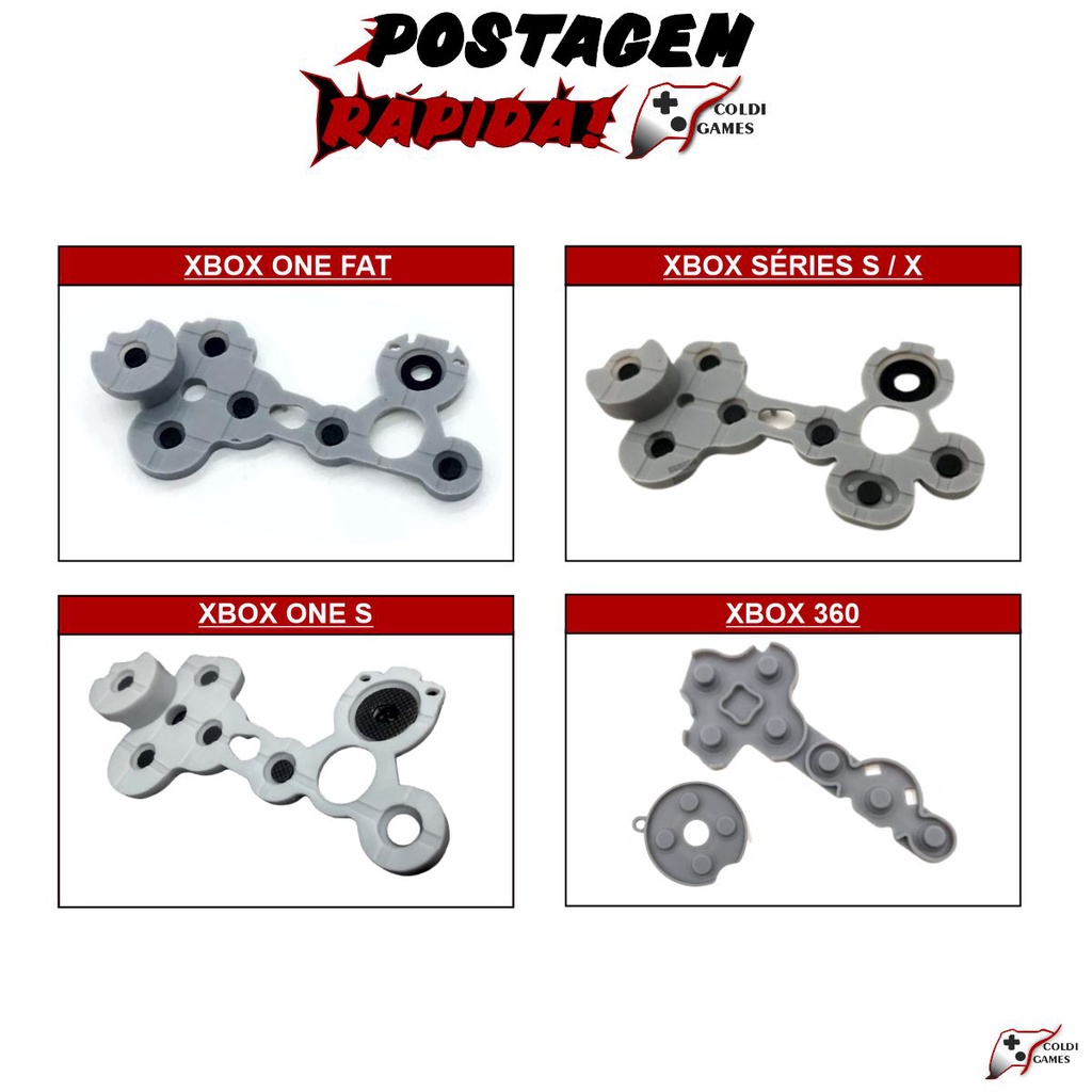 Reparo Borracha Condutiva Controles Xbox One / Séries / 360 em Oferta na Shopee