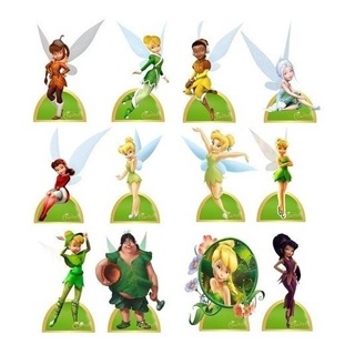 Kit 12 Display Mesa Tinker Bell Festa Decoração 20cm em Oferta na Shopee