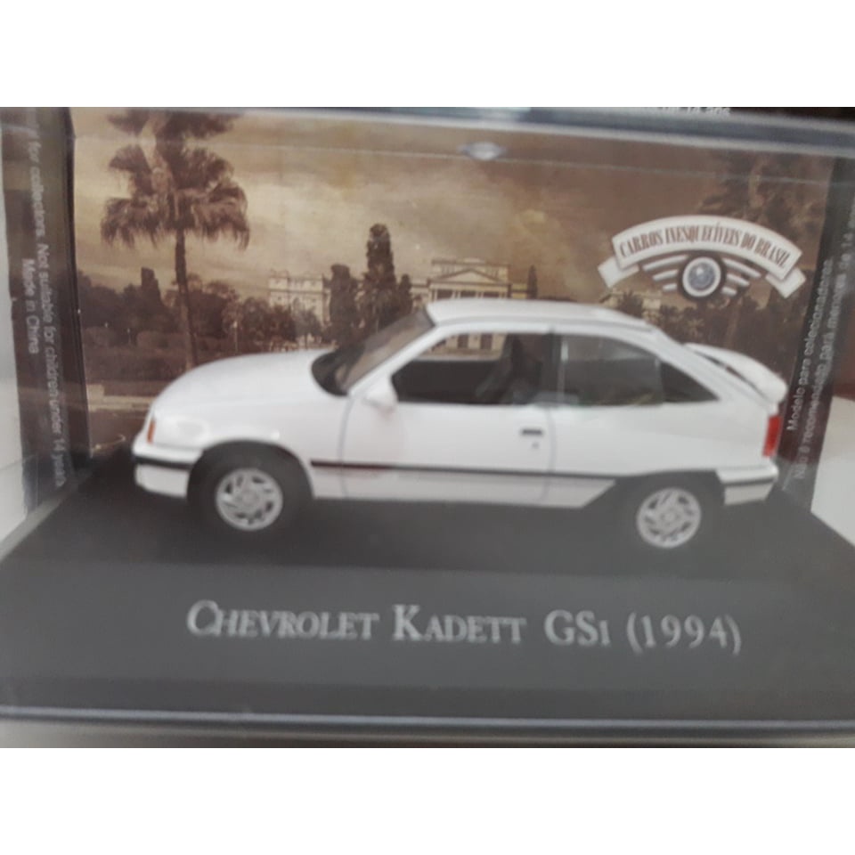 Miniatura Carros Inesqueciveis Do Brasil Chevrolet Kadett Gsi (1994) Branco Ed. 103 - 1/43