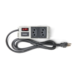 Filtro De Linha Power Line 1,5m 2 Tomadas Bivolt 10a Branco Metal