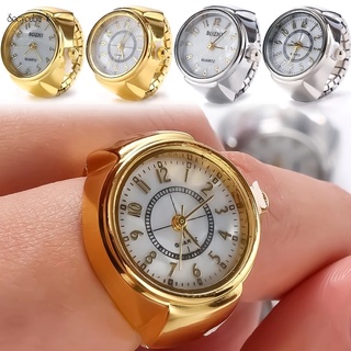 Personalidade Durável Relógio De Quartzo Em Forma De Frio Anel Criativo Unisexo Anéis De Dedo Ouro Prata Cor Clássica Jóias De Festa