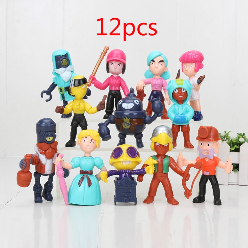 Brawl Estrelas Brinquedos Action Figure Shelly Colt Colt Jessie Brawl Estrelas Acrilico Modelo Brinquedos Para Presente De Natal Da Menina Do Menino Shopee Brasil - imagens de brinquedos do brawl stars