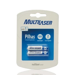 Pilhas Recarregáveis Aaa Multilaser Com 2 Unidades - Cb051 1,2 V