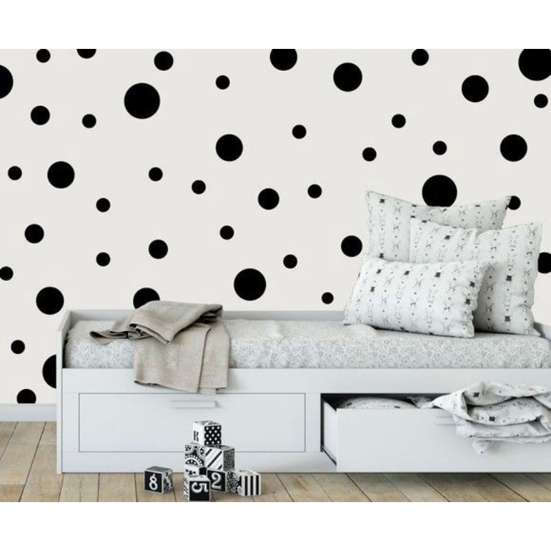 Adesivos Infantil De Parede Decorativo 200 Bolinhas 4cm E 2cm em Oferta na Shopee